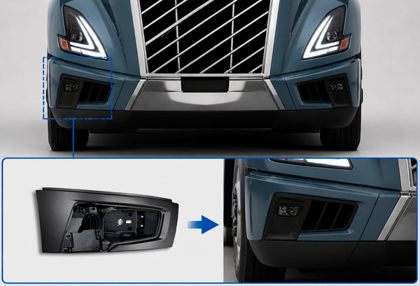 Bumper Corner and End Cap Passenger 2025+ Volvo VNL New