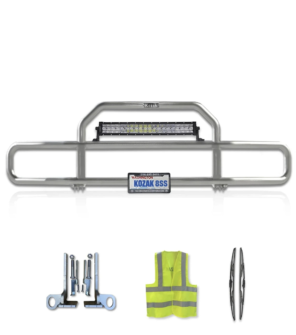 Front Grille Bumper Guard Chrome 2022+ Peterbilt 579 No Fog