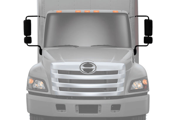 Door Mirrors Assembly Black Set 2008-2021 Hino 238 258 268 338