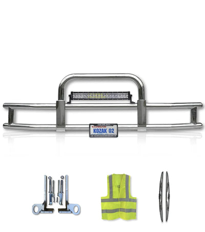 Front Grille Guard Square 2022+ Kenworth T680 Next Gen - No Fog