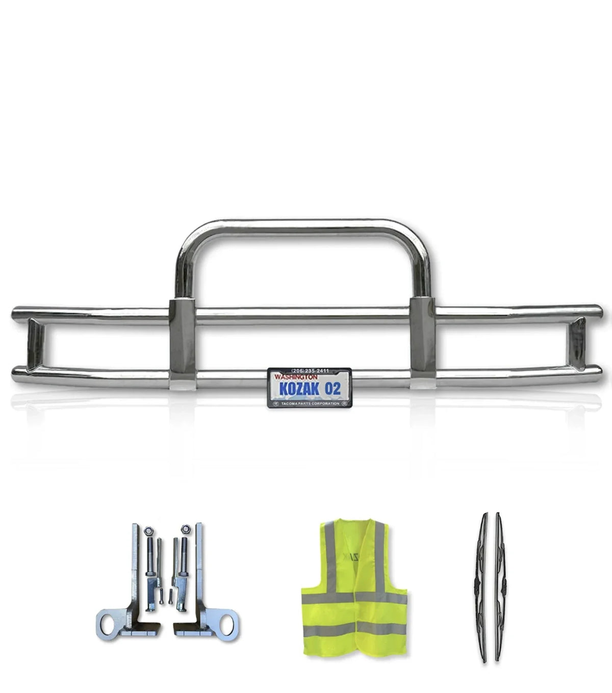 Front Grille Guard Square 2022+ Kenworth T680 Next Gen - No Fog