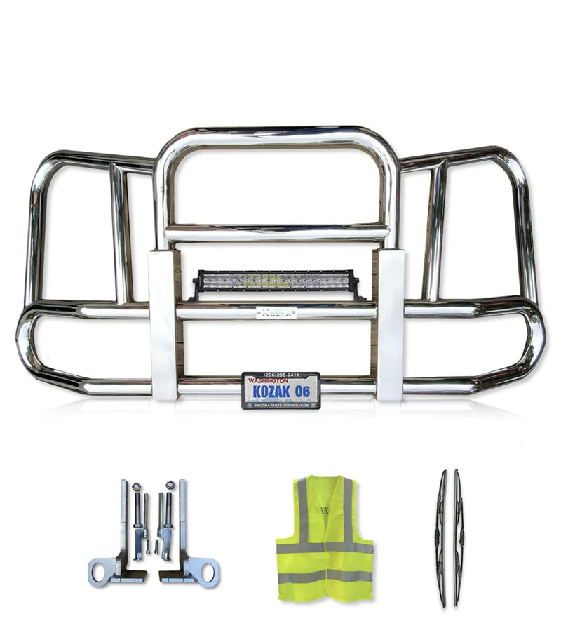 Front Grille Bumper Guard Large Square 2022+ Peterbilt 579 NO Fog