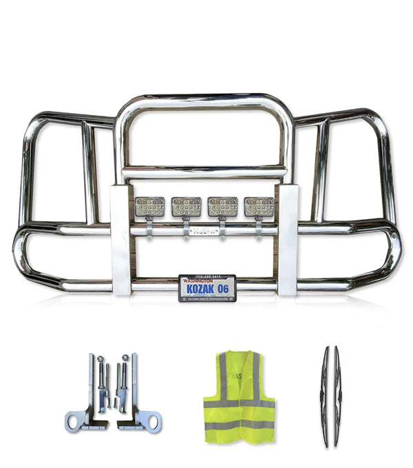 Front Grille Bumper Guard Large Square 2022+ Peterbilt 579 NO Fog