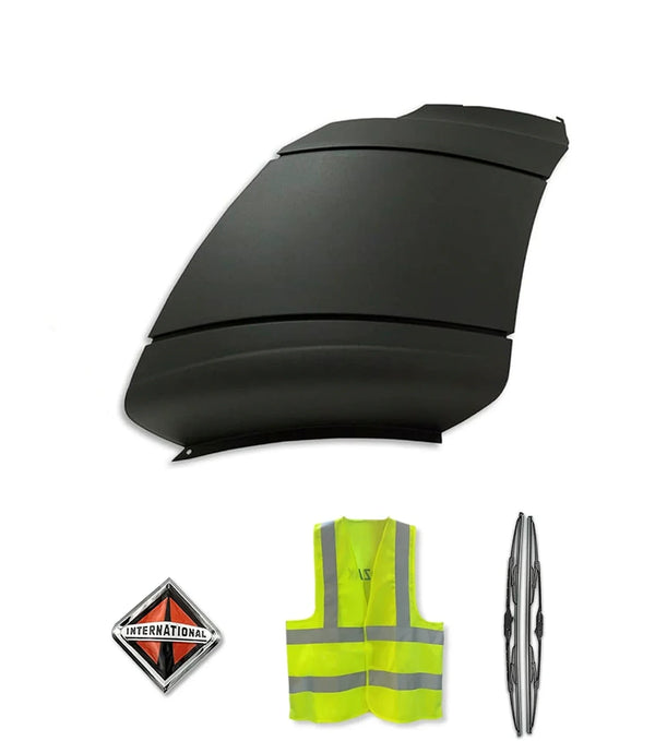 Bumper Corner Plastic Driver 2008-2015 International Prostar