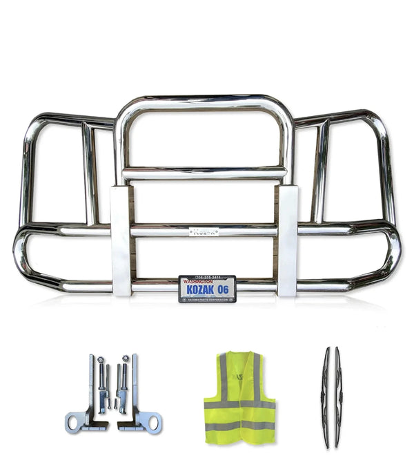 Front Grille Bumper Guard Large Square 2022+ Peterbilt 579 NO Fog