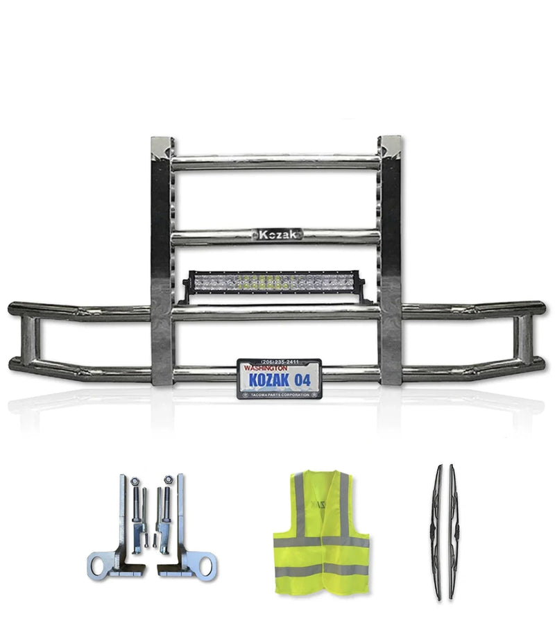 Front Grille Guard Chrome Peterbilt 386