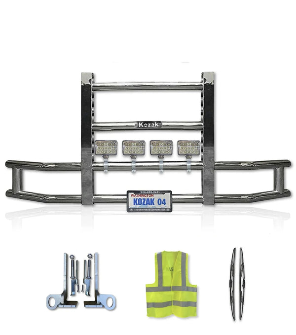 Front Grille Guard Chrome 2022+ Kenworth T680 Next Gen - No Fog