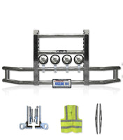 Front Grille Guard Chrome 2022+ Kenworth T680 Next Gen - No Fog