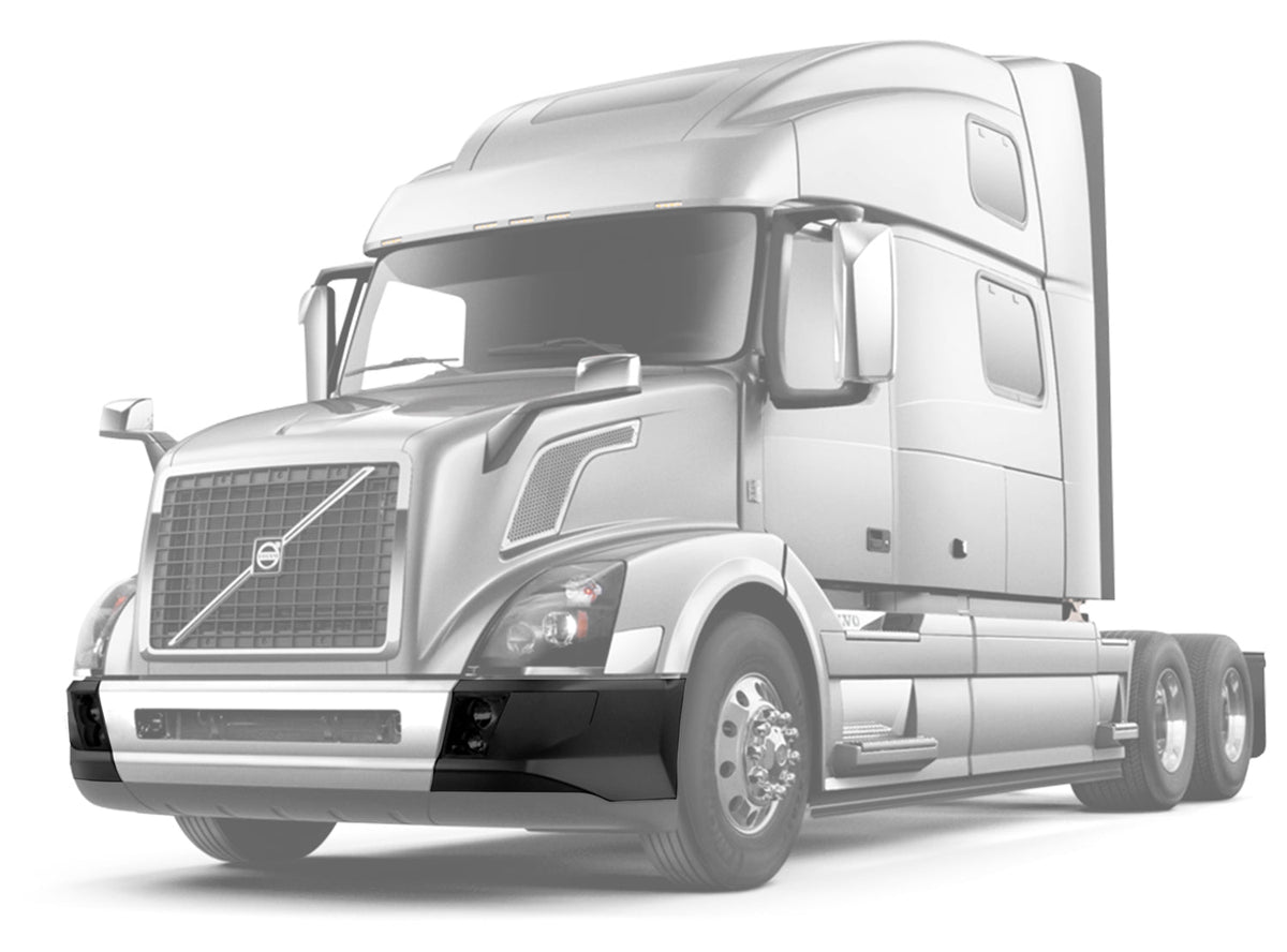 Bumper Corners With Fog Holes Plastic Set 2016-2017 Volvo VNL