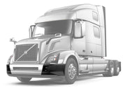 Bumper Corners With Fog Holes Plastic Set 2016-2017 Volvo VNL