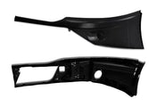 Bumper Corners Without Fog Hole Black Passenger Set 2022+ Kenworth T680