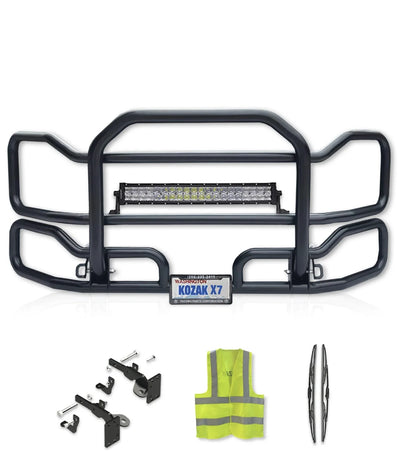 Front Grille Guard Large Black Kenworth T660