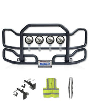 Front Grille Bumper Guard Large Black 2022+ Peterbilt 579 NO Fog