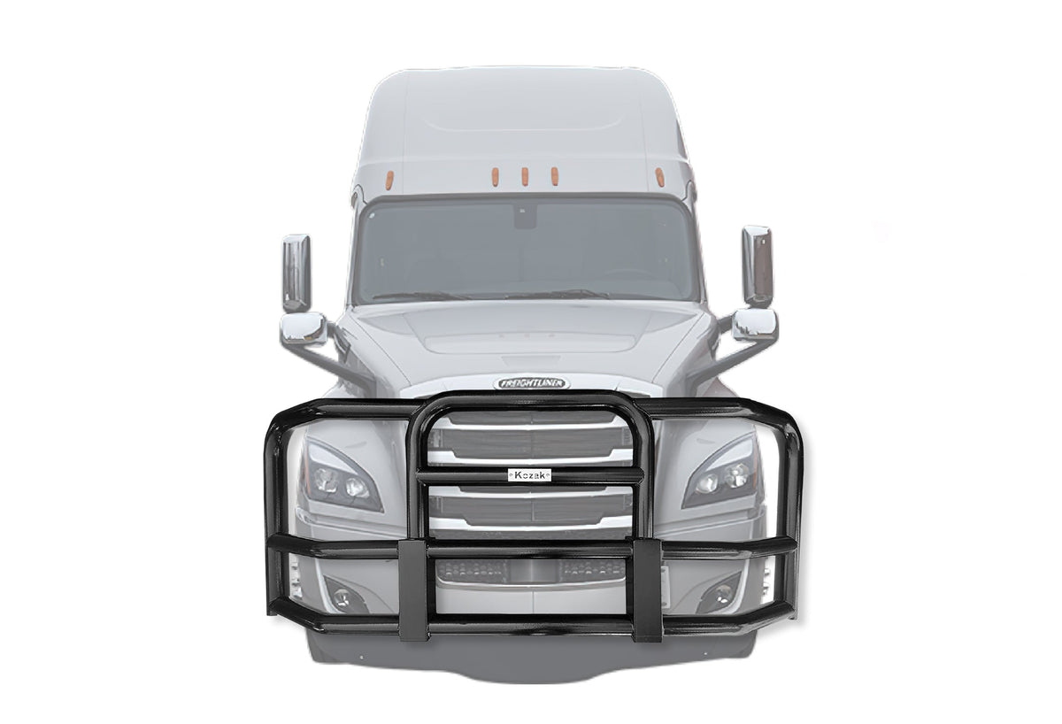 Full Front Black Grille Guard 2018+ Freightliner Cascadia 126 116