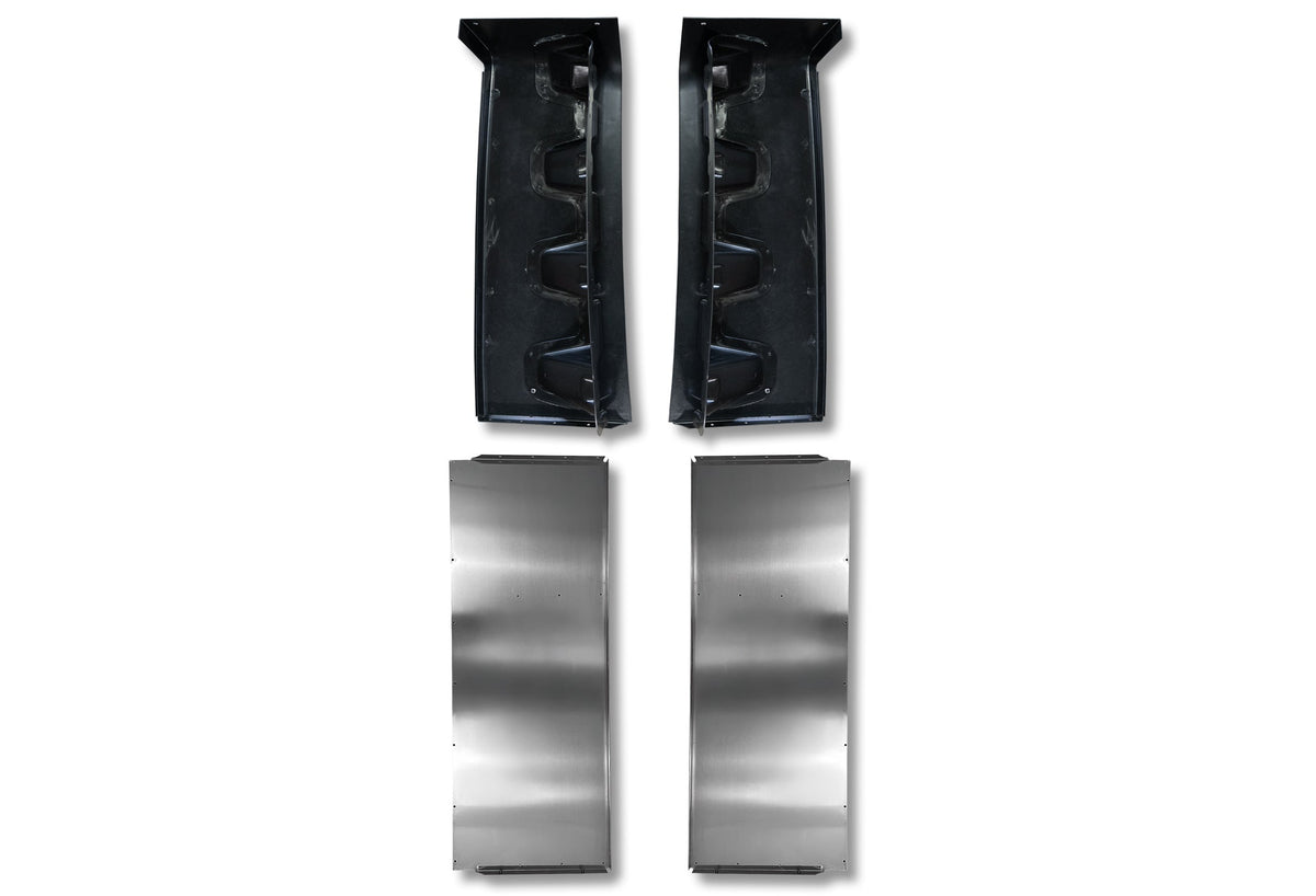 Cabin Sleeper Fairing Extenders Upper Plastic & Lower Aluminum Full Set 2022+ Peterbilt 579