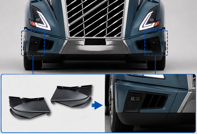 Front Bumper Side Deflectors Set 2025+ Volvo VNL New
