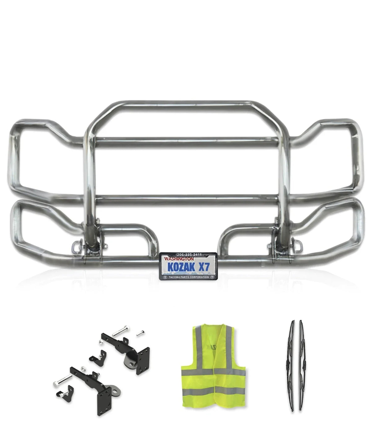 Front Grille Bumper Guard Large Chrome 2013-2021 Peterbilt 579