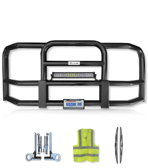 Grille Guard Large Black 2022+ Peterbilt 579 No Fog
