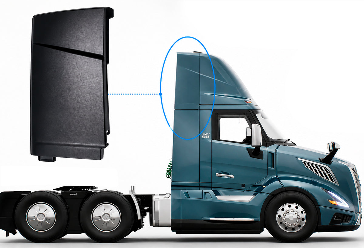 Cabin Fairing Upper Air Deflector Passenger 2025 2026 Volvo VNL New