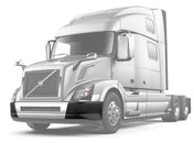 Bumper Corners No Fog Holes Plastic Set 2016-2017 Volvo VNL