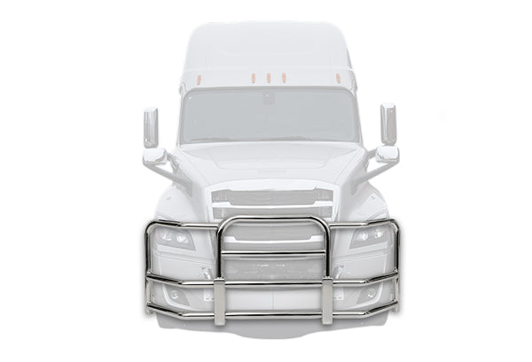 Full Front Grille Guard 90" x 36" Chrome 2018+ Freightliner Cascadia 126 116