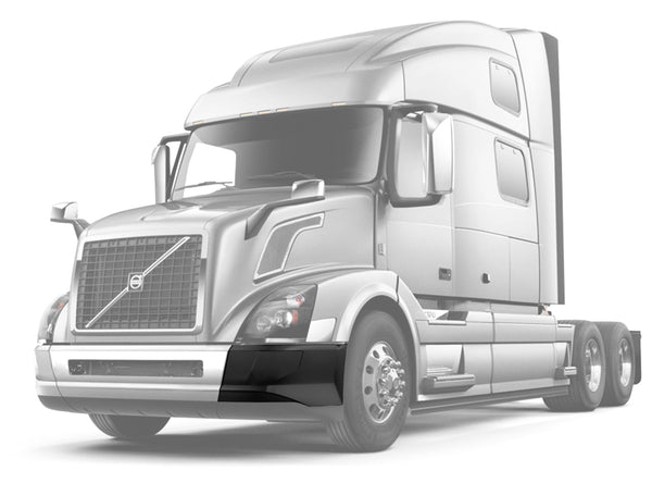 Bumper Corner No Fog Hole Plastic Driver 2016-2017 Volvo VNL