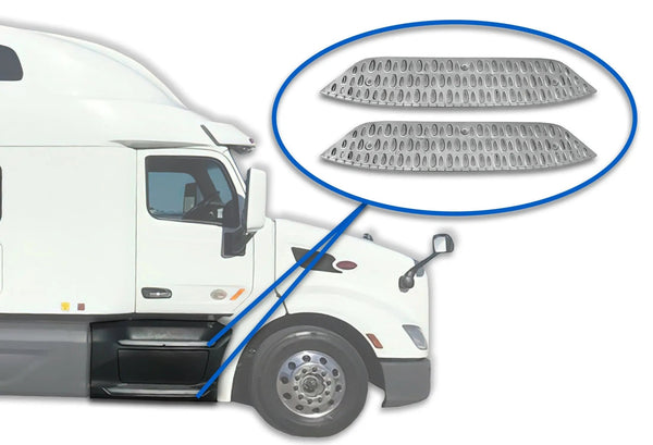 Front Fairing Metal Steps 2 Pcs for Peterbilt 579 2013-2021 - 