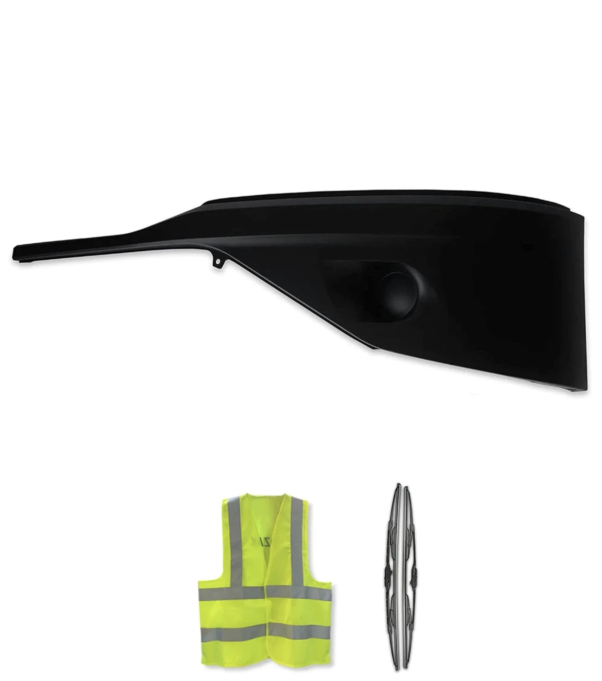 Bumper Cover Black Plastic Without Fog Hole Driver 2022+ Kenworth T680