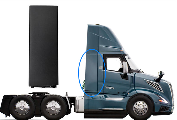 Cabin Fairing Lower Air Deflector with Brackets Passenger 2025 2026 Volvo VNL 300 New