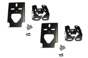 Bumper Corners No Fog Holes w/ Chrome Trims & Brackets Set 2004-2015 Volvo VNL