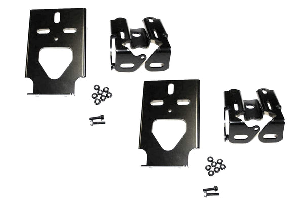 Bumper Corners No Fog Holes w/ Chrome Trims & Brackets Set 2004-2015 Volvo VNL