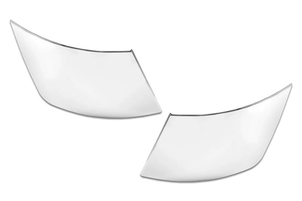 Bumper Corners w/ Fog Holes w/Chrome Trims & Brackets Set 2004-2015 Volvo VNL