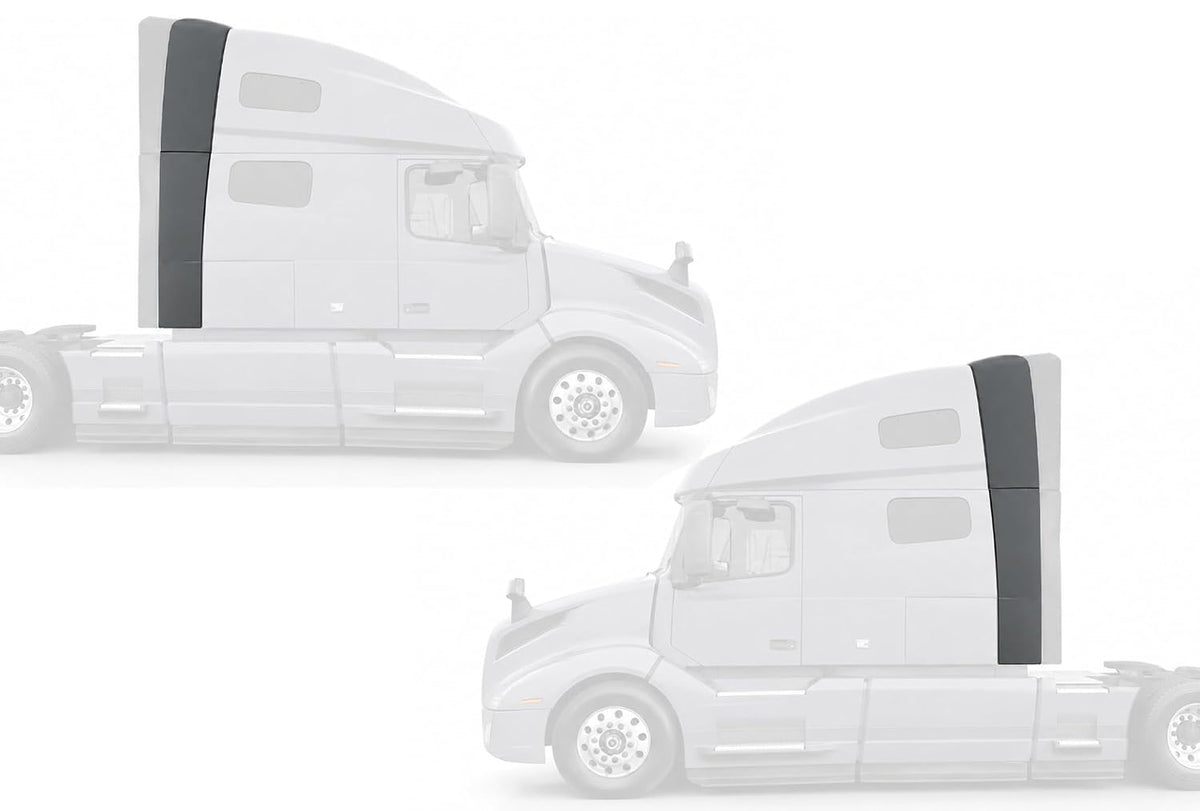 Upper and Lower Wind Cab Cabin Fairings w/Brackets Full Set 2018-2024 Volvo VNL