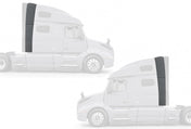 Upper and Lower Wind Cab Cabin Fairings w/Brackets Full Set 2018-2024 Volvo VNL