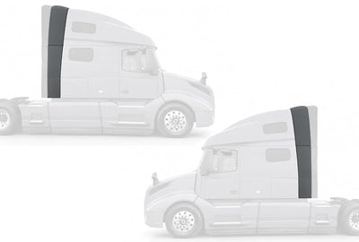 Upper and Lower Wind Cab Cabin Fairings w/Brackets Full Set 2018-2024 Volvo VNL