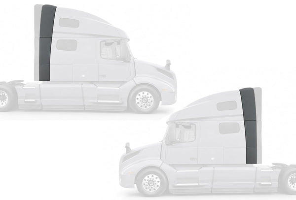 Upper and Lower Wind Cab Cabin Fairings w/Brackets Full Set 2018-2024 Volvo VNL
