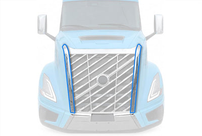 Trim Mouldings Chrome fit Front Grille Set 2025 2026 Volvo VNL