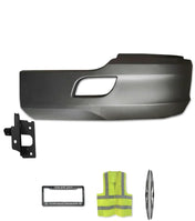 Bumper Extension Corner Plastic Black Driver Kenworth T680