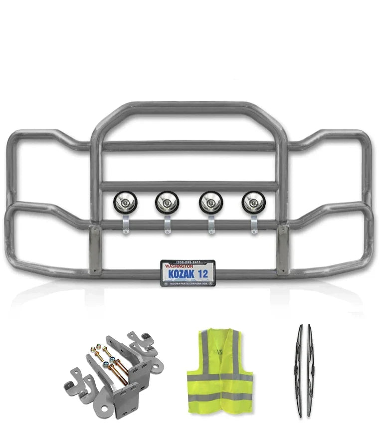 Grille Guard Large Chrome with Lights Kenworth T440