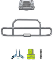 Gray Front Grille Deer Moose Bumper Guard 2018+ Freightliner Cascadia 126 116
