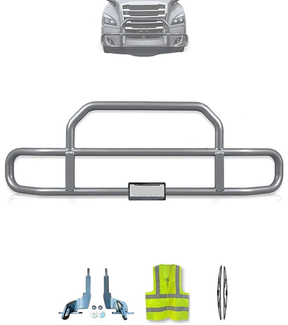 Gray Front Grille Deer Moose Bumper Guard 2018+ Freightliner Cascadia 126 116