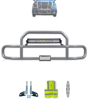 Gray Front Grille Deer Moose Bumper Guard 2008-2017 Freightliner Cascadia 125 113