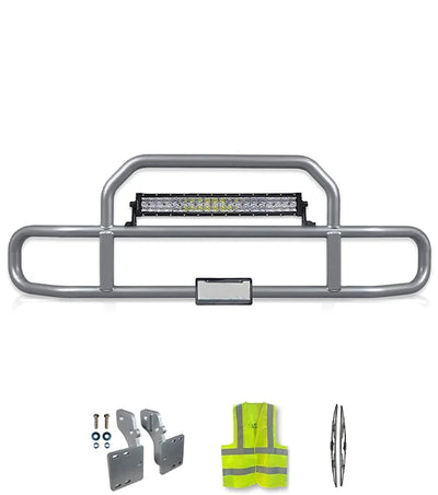 Gray Front Grille Deer Moose Bumper Guard 1999-2003 Mack CH Set-Back