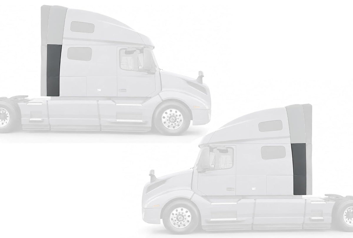 Lower Wind Cab Cabin Fairings w/Brackets Set 2018-2024 Volvo VNL