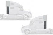 Lower Wind Cab Cabin Fairings w/Brackets Set 2018-2024 Volvo VNL