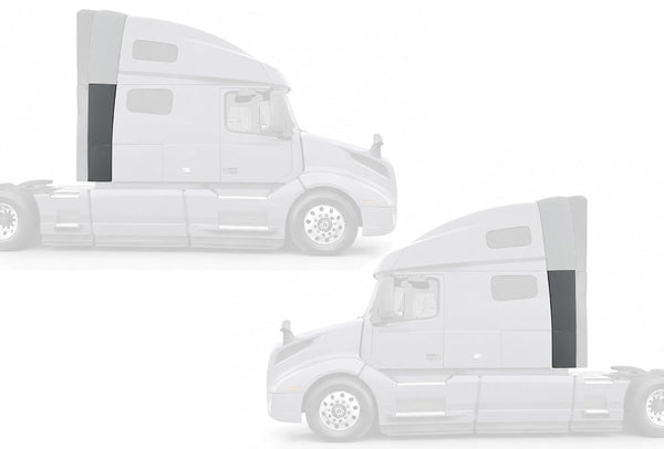 Lower Wind Cab Cabin Fairings w/Brackets Set 2018-2024 Volvo VNL
