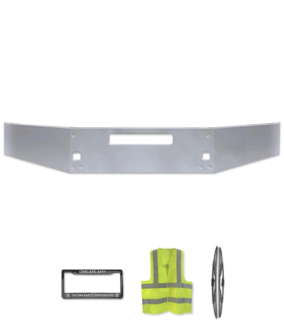 15" Bumper Without Fog Holes Chrome Aero Kenworth T800 T880