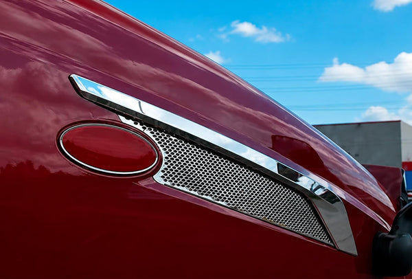 Chrome Hood Air Intake Bezel Passenger 2022+ Peterbilt 579