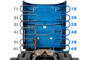 Lower Wind Cab Fairing Support Brackets Set 3R 4R 5R 6R Passenger 2018-2024 Volvo VNL