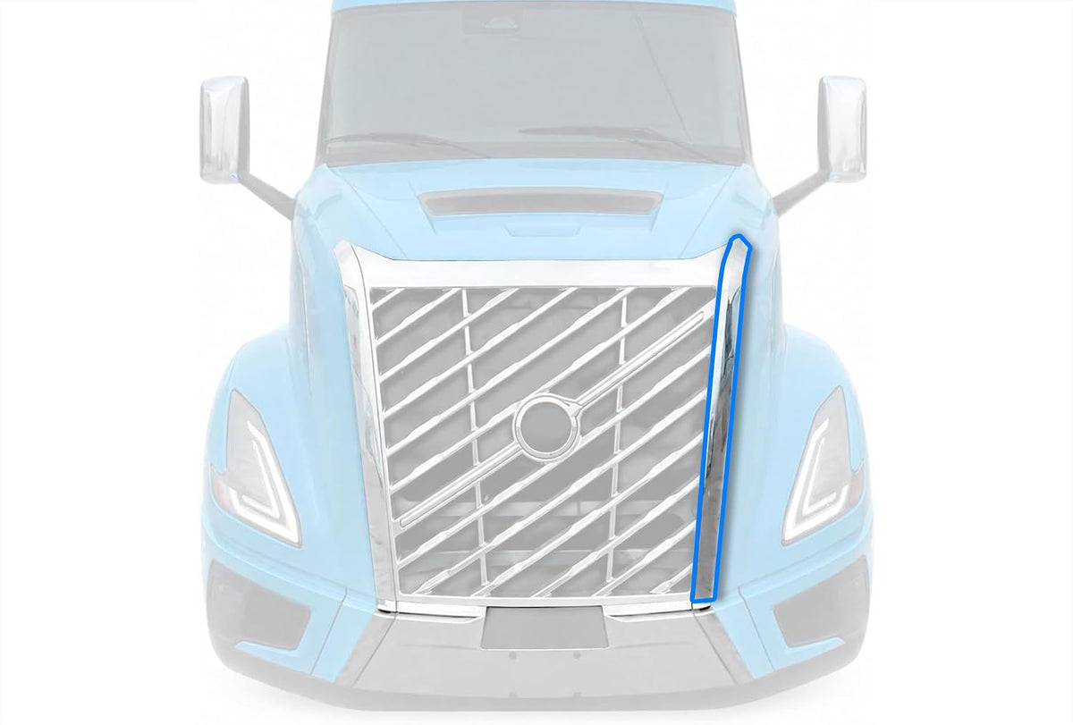 Trim Moulding Chrome fit Front Grille Driver 2025 2026 Volvo VNL